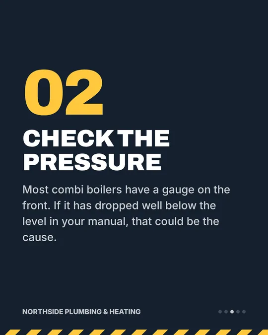 No hot water checklist sample carousel, slide 3 of 5